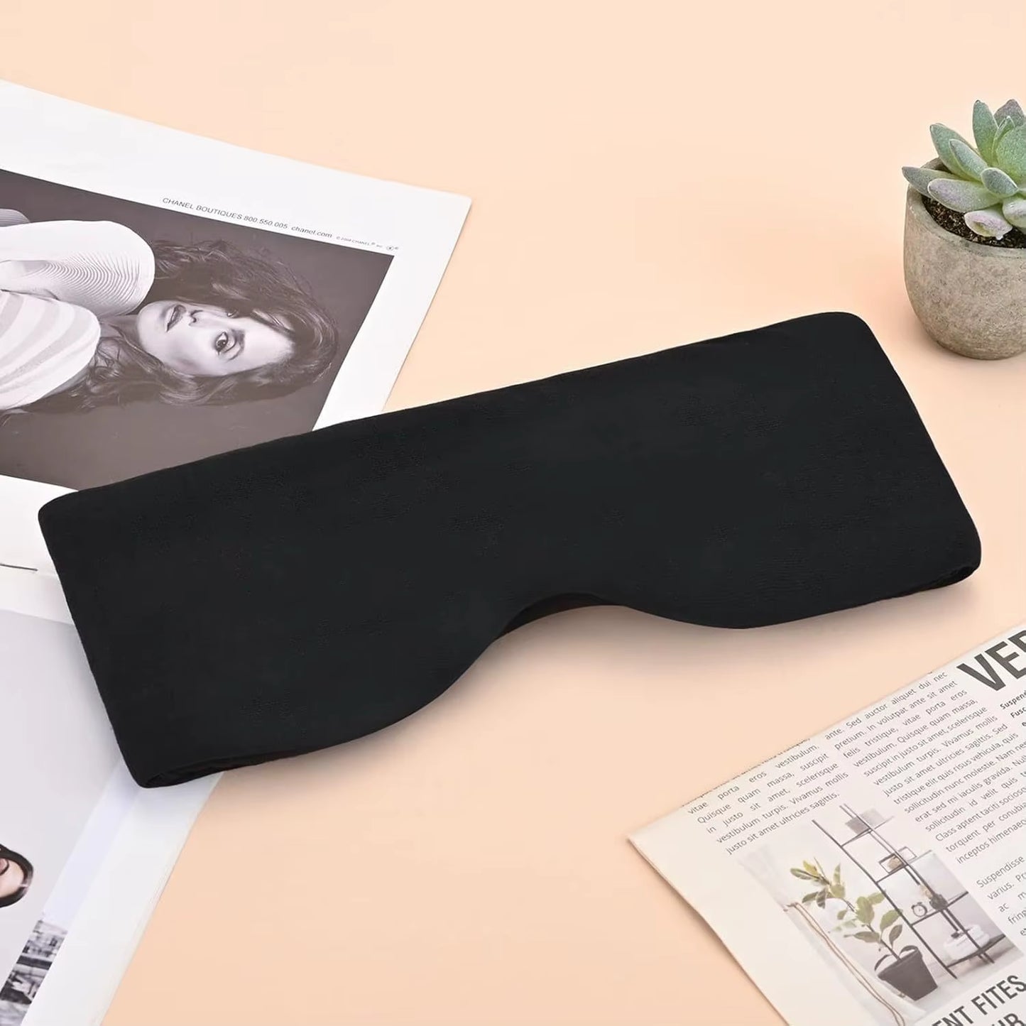 3D Contoured Travel Pillow 100% Blackout Zero Eye Pressure Sleeping Mask Soft Adjustable Travel Accessories Airplane