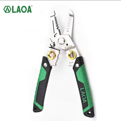 7 in 1 Wire Stripping Pliers Multifunction Electrician Cable Cutting Terminal Crimping Splitting Winding Line Hand Tools